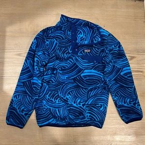 Patagonia Kids Size 12/L Synchilla Snap-T Fleece